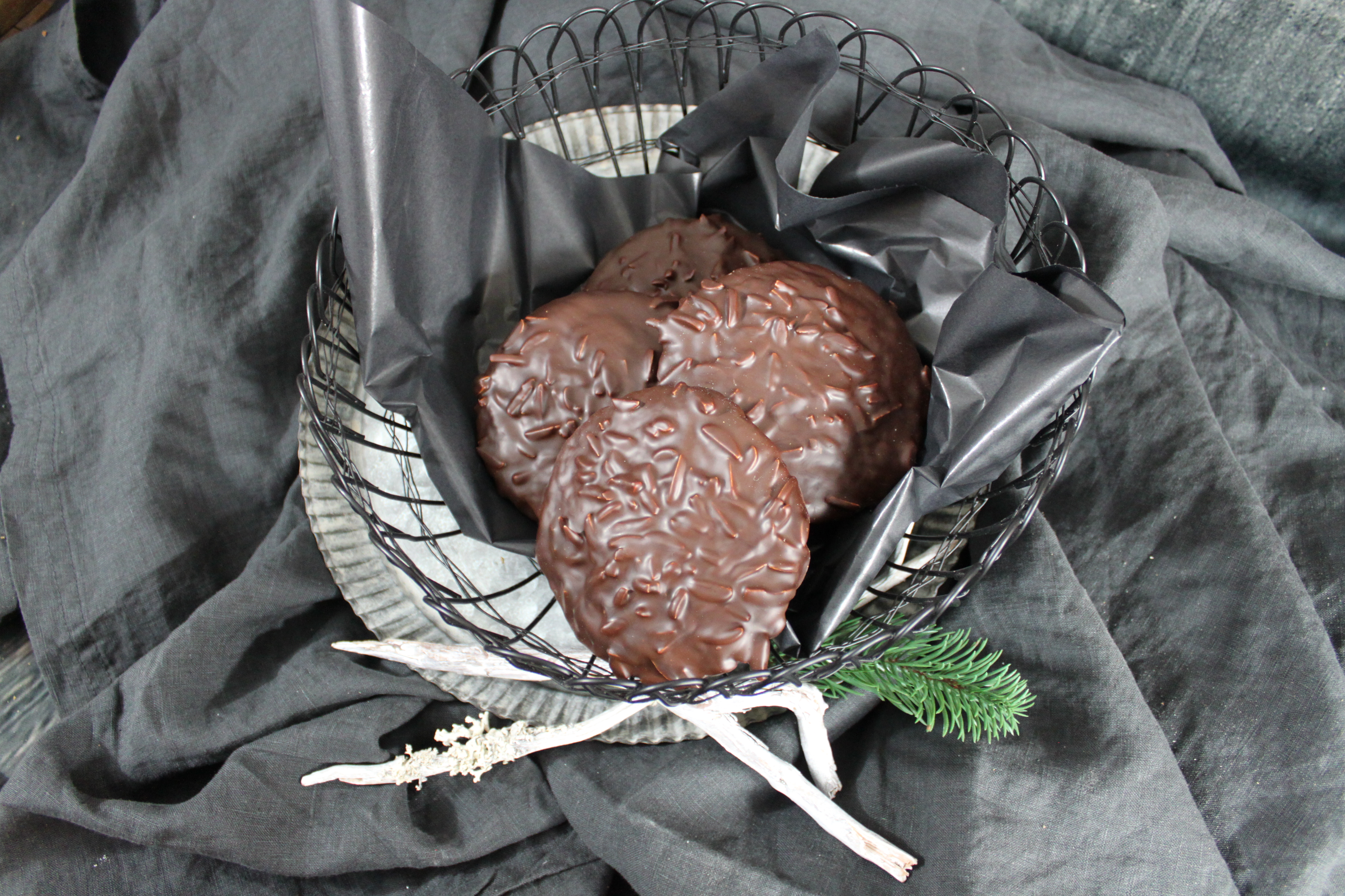 Lebkuchen Mandelsplitter Zartbitterschokolade // 4 er
